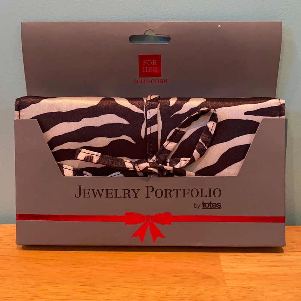 Great Gift! Zebra Print Jewelry Portfolio! 🖤 NWT